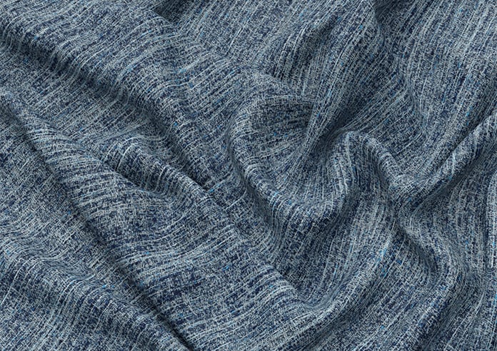 Mirdif, Digital Blue - Motorised Roman Blind - Image 4